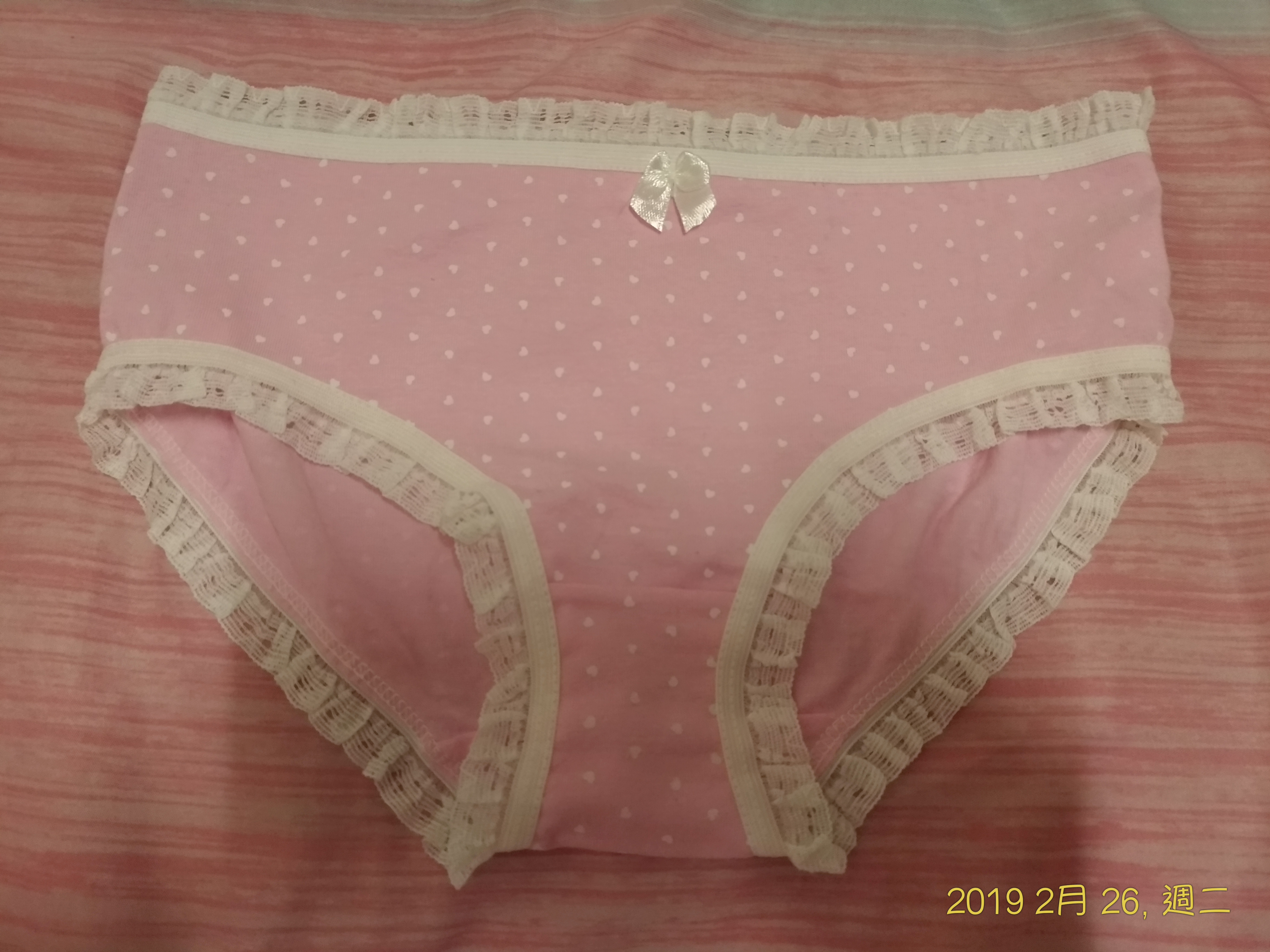 人妻原味 粉紅少女風蝴蝶結褲褲