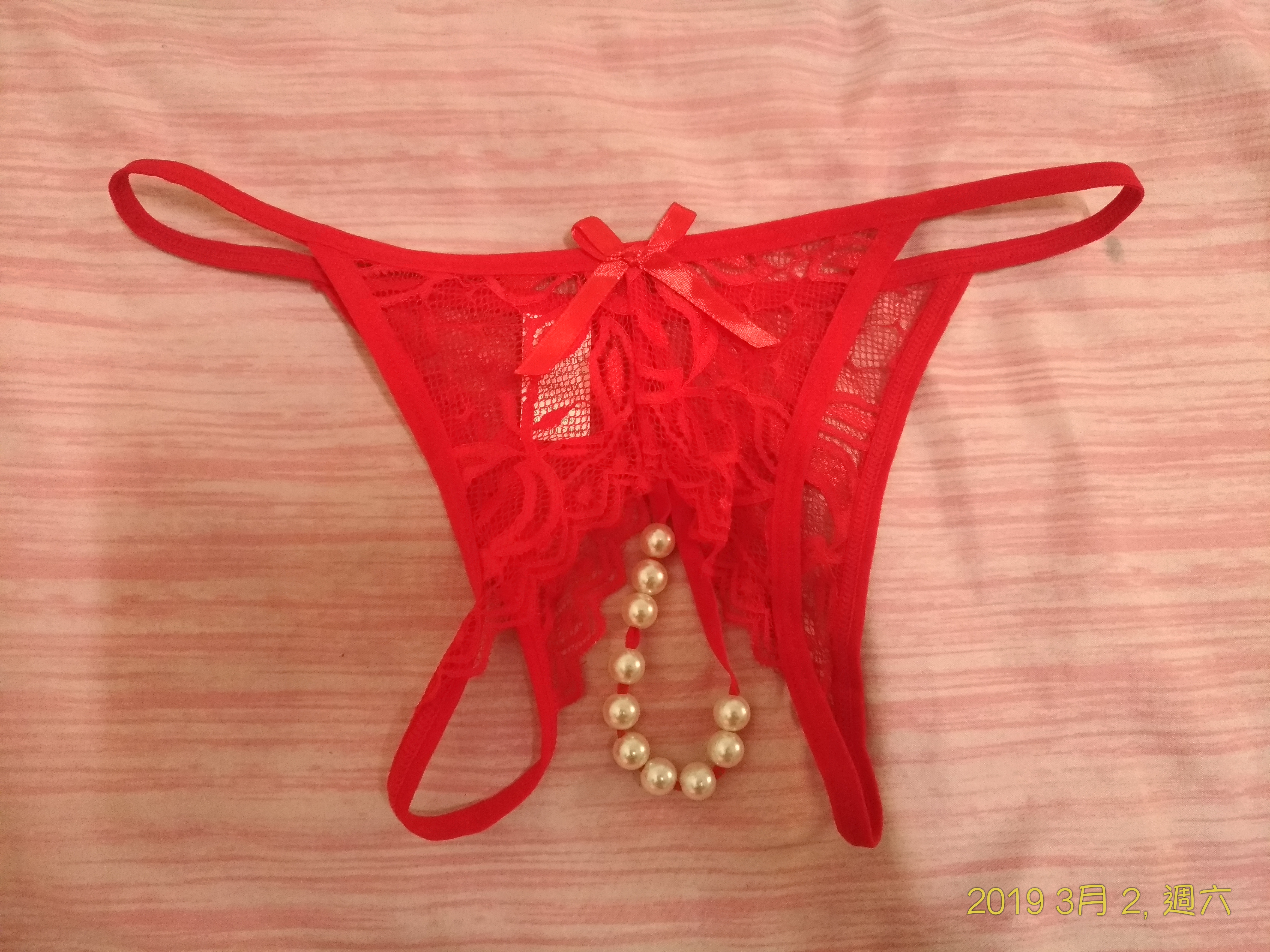 人妻原味 丁丁紅色私處性感珠珠