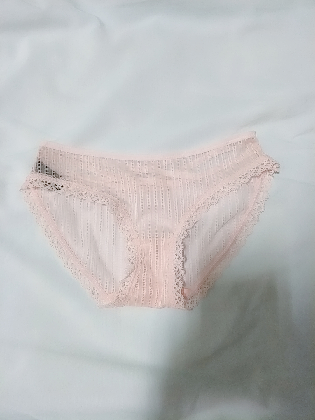 交叉蕾絲款褲褲❤粉