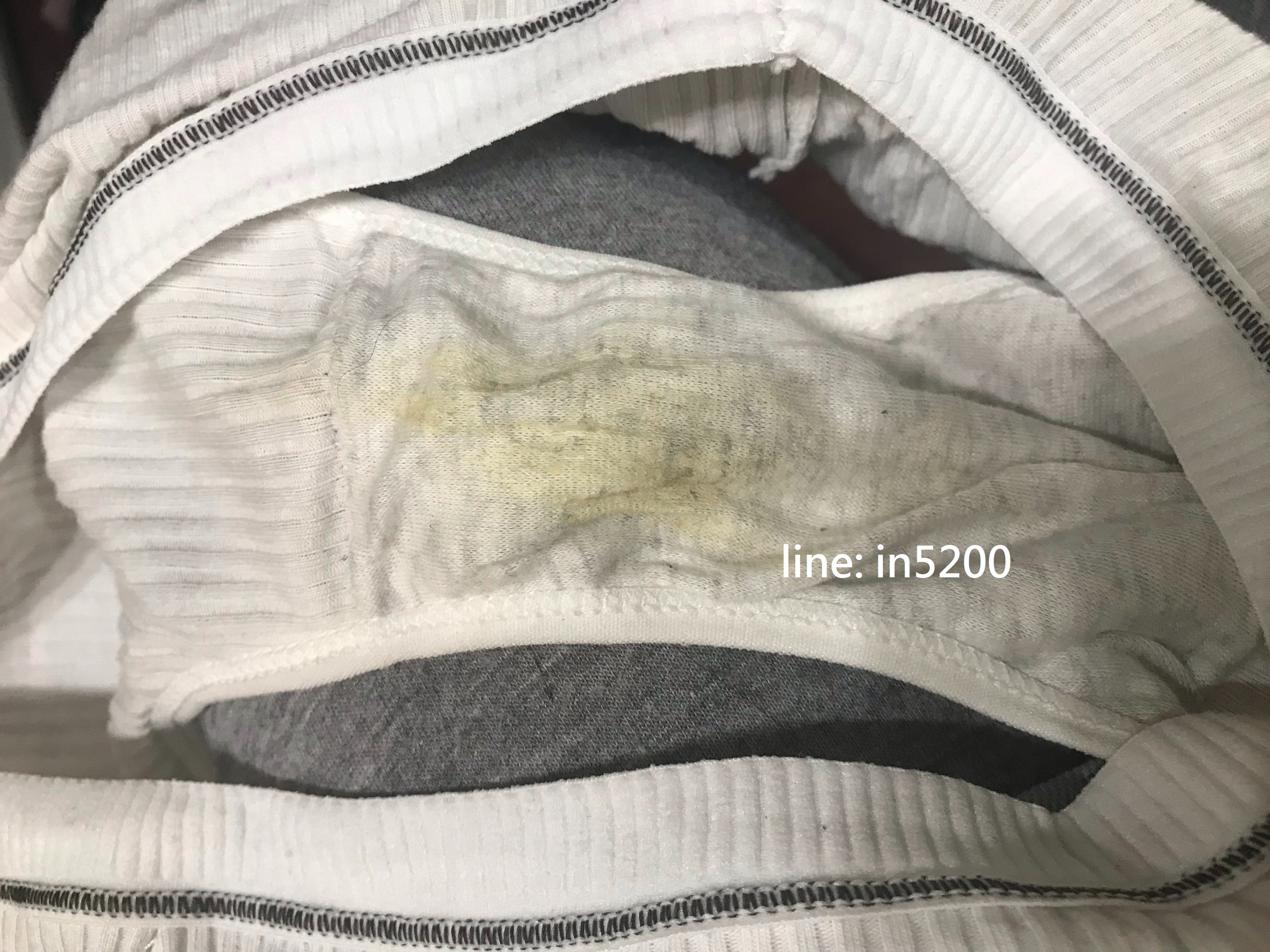 【LINE:in5200】非常非常重口味連穿15天內褲 (自慰5次)+送10ml淫汁 預購款