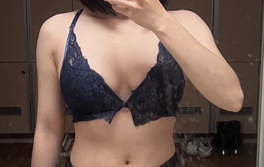 深藍的前扣內衣