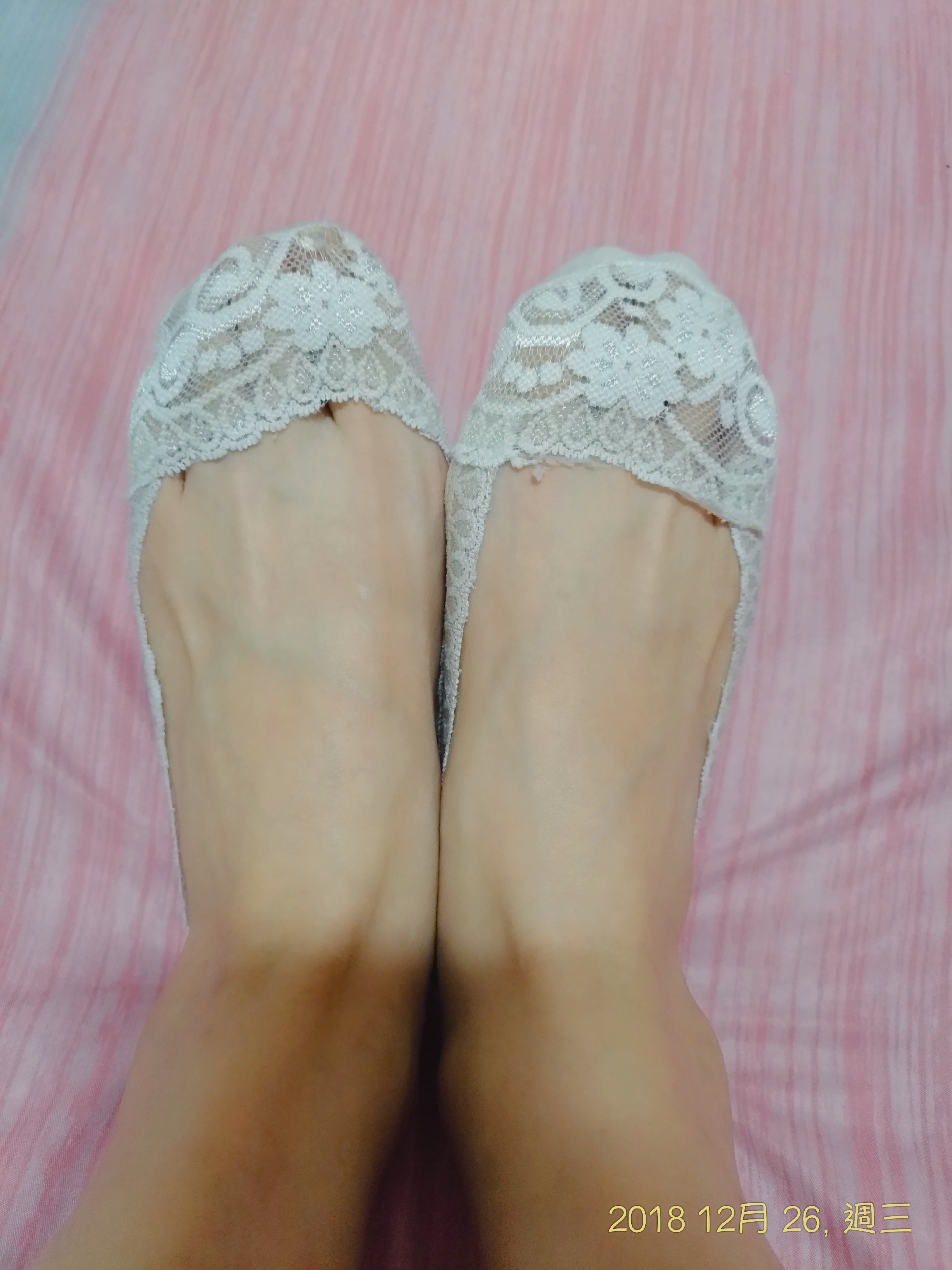 人妻白色隱形襪