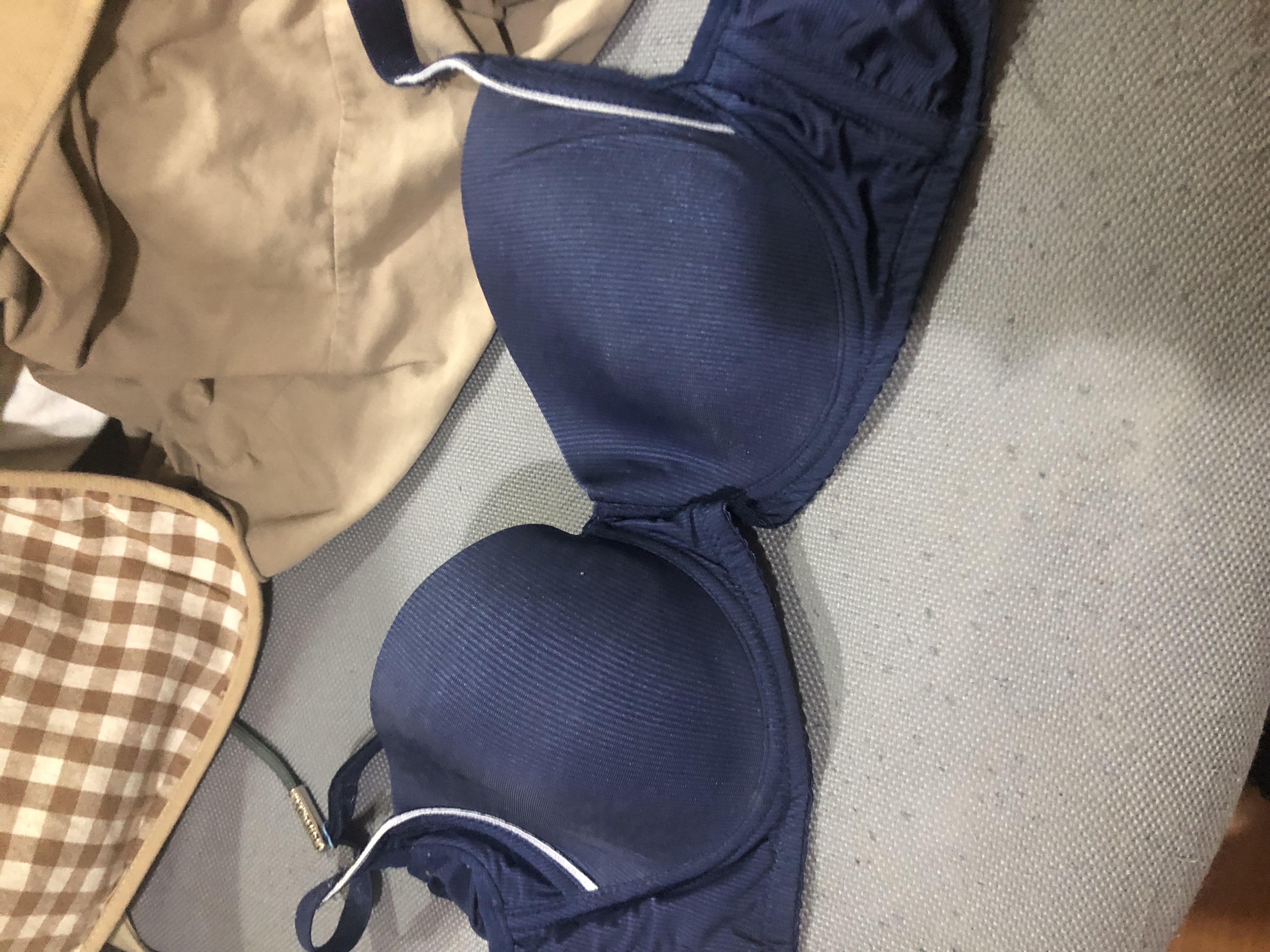 深藍色原味內衣